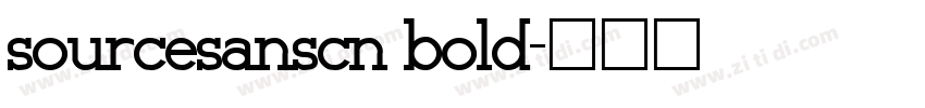 sourcesanscn bold字体转换